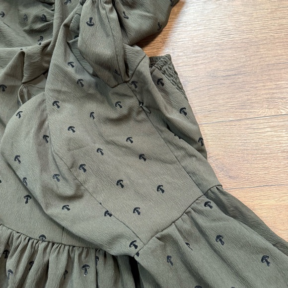 DISTURBIA green mushroom mini dress - Picture 4 of 11